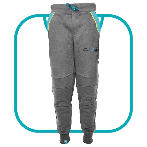 CALÇA DE MOLETOM FELPADO MESCLA DOM BOSCO